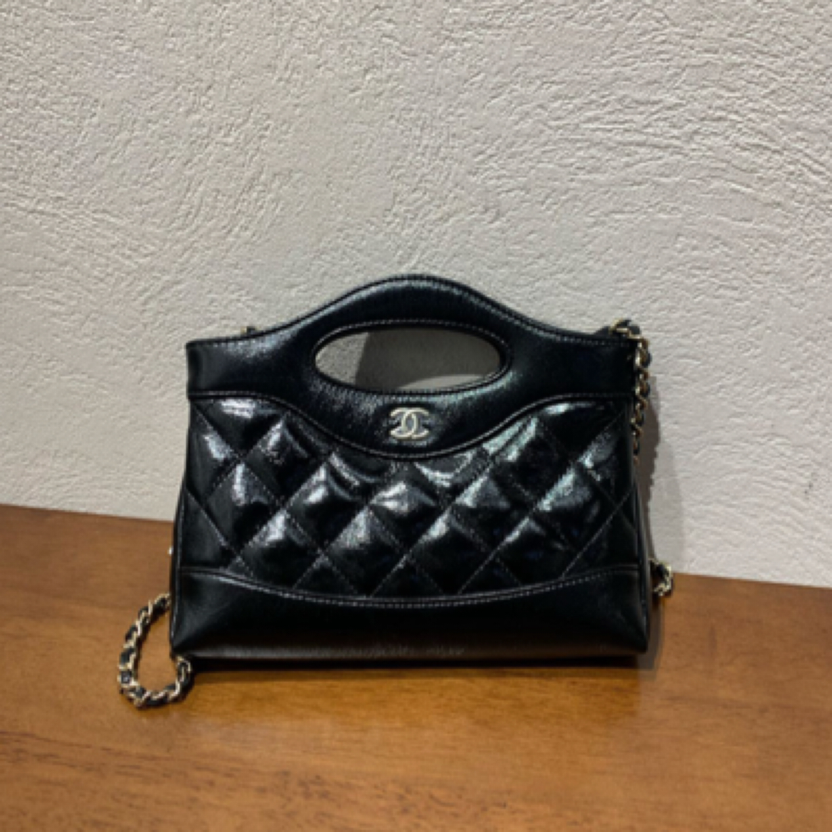 99新 Chanel/香奈儿 25P黑金羊31bag nano时尚单肩斜挎包