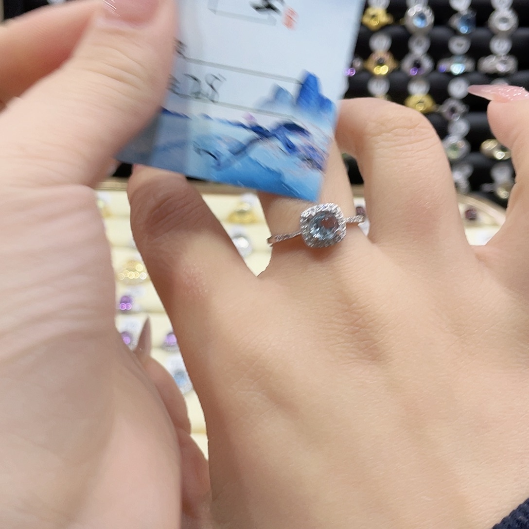 托帕石戒指银S925镶嵌?****?戒指28