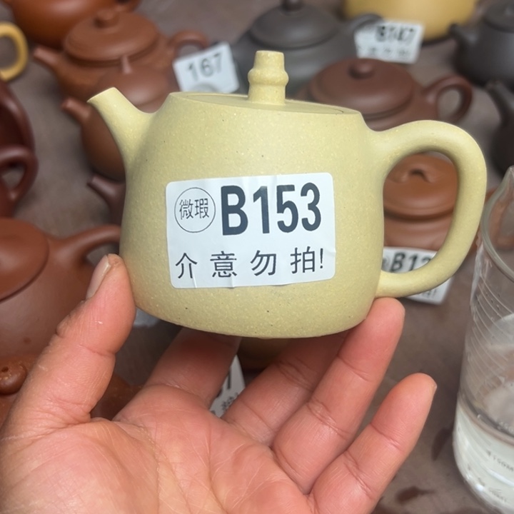 紫砂茶壶本绿半手工210cc