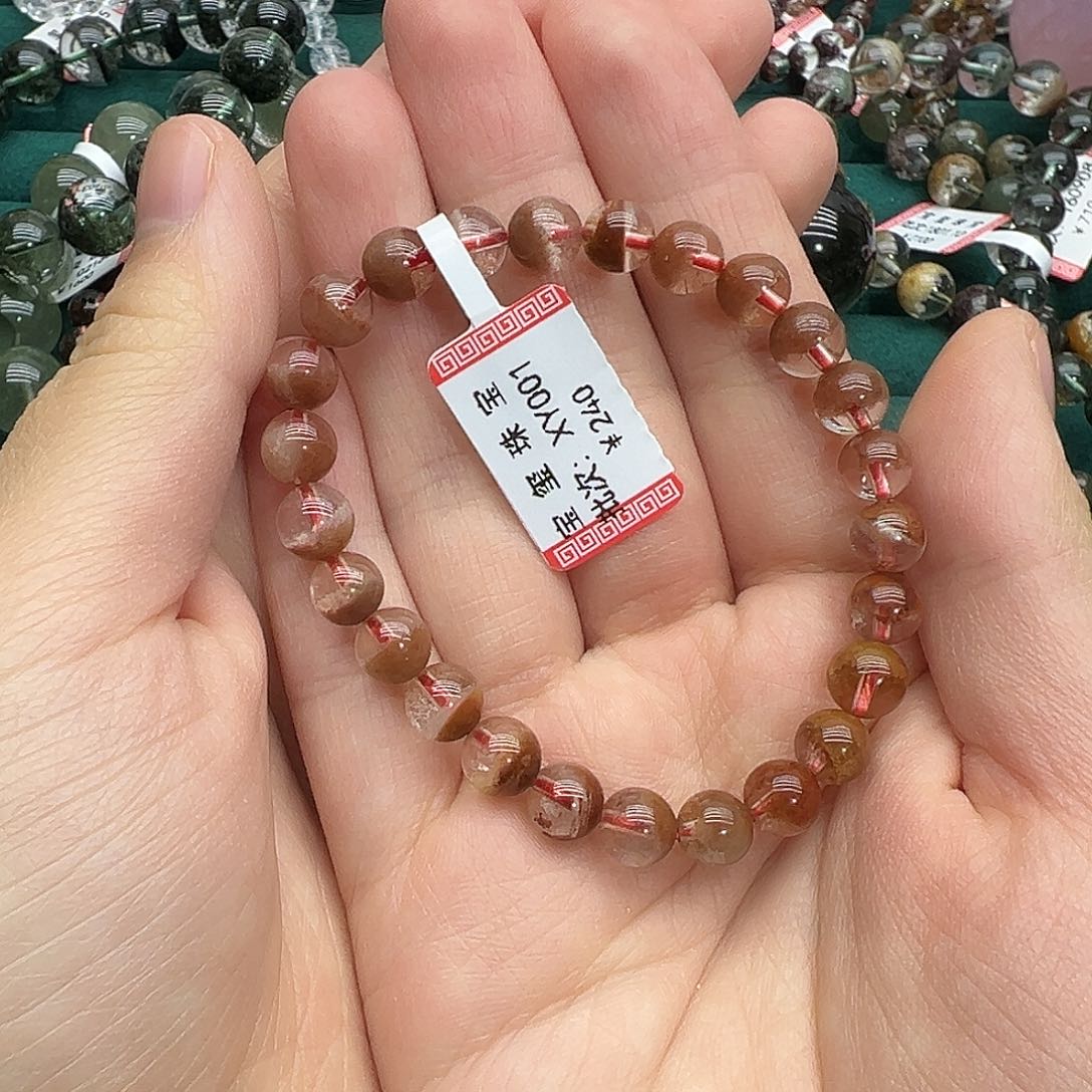 水晶手链未镶嵌粉幽灵