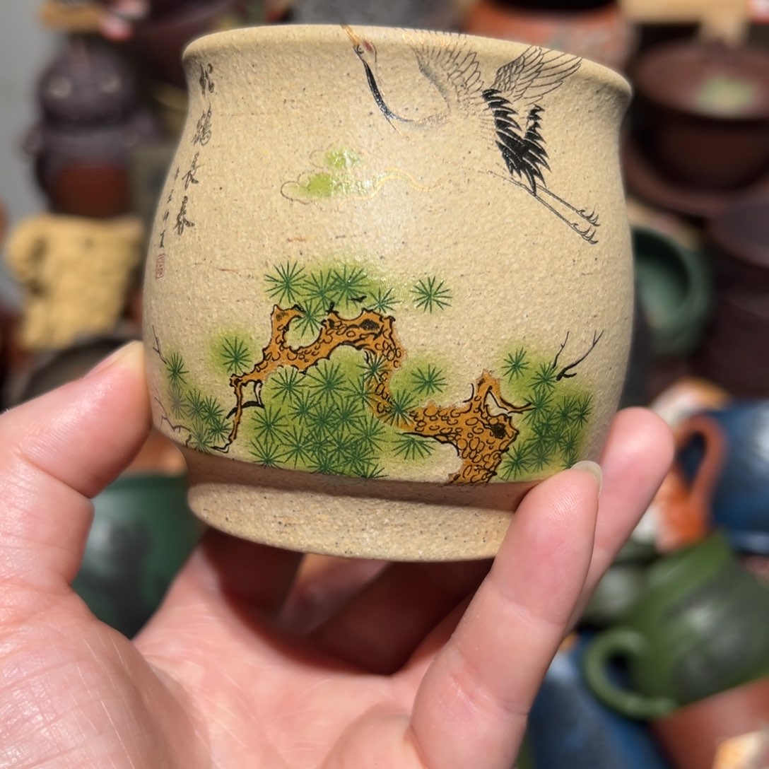 紫砂茶杯宜兴紫砂主人杯