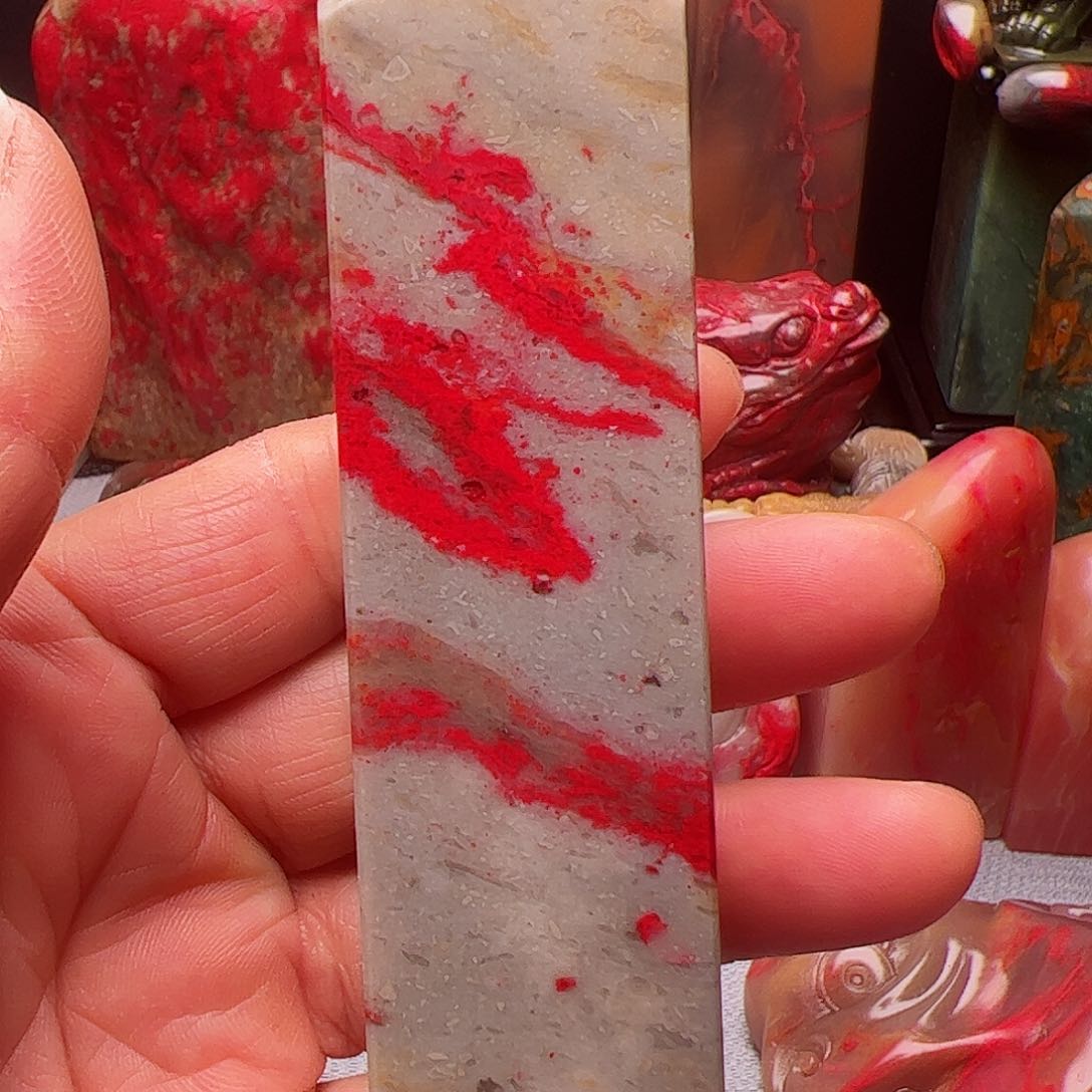 昌化石昌化鸡血石印章