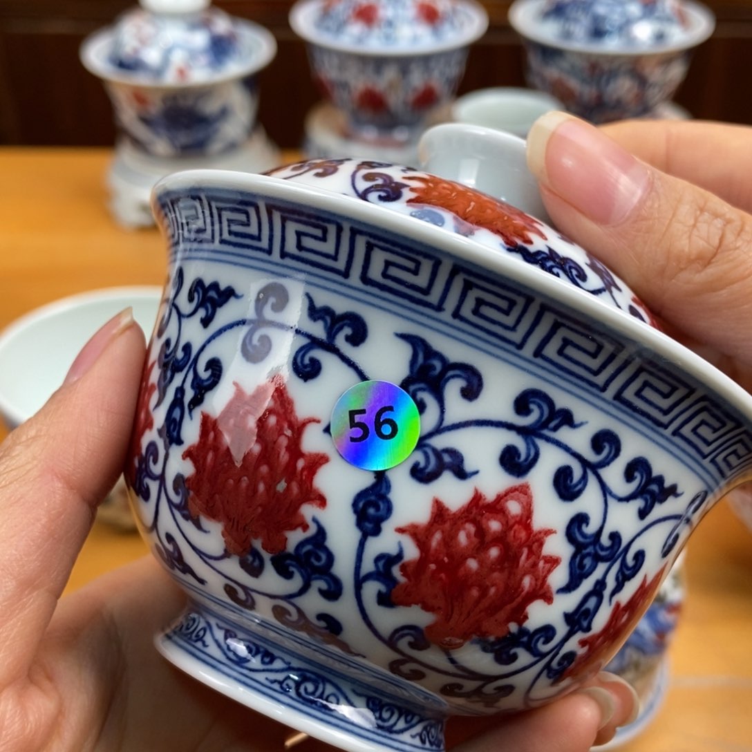 手绘现代茶具非古董