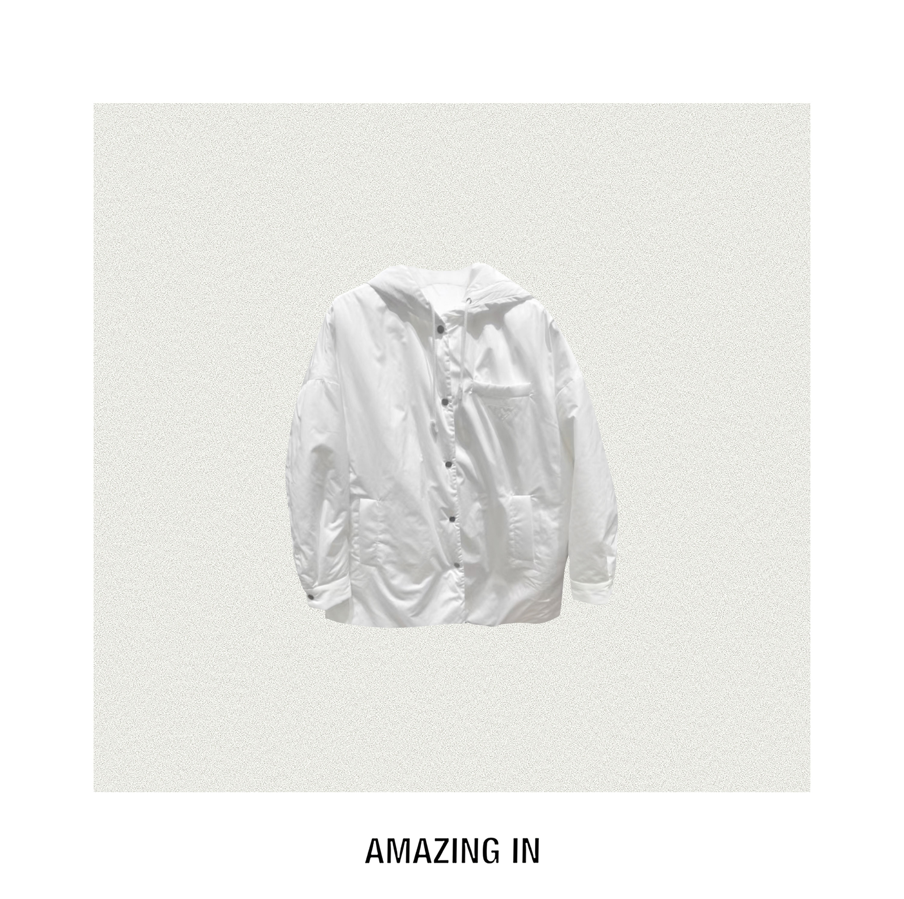 AMAZING IN | 蚕丝棉 | 连帽棉服外套 A250618-AI56BTJHC2C2806