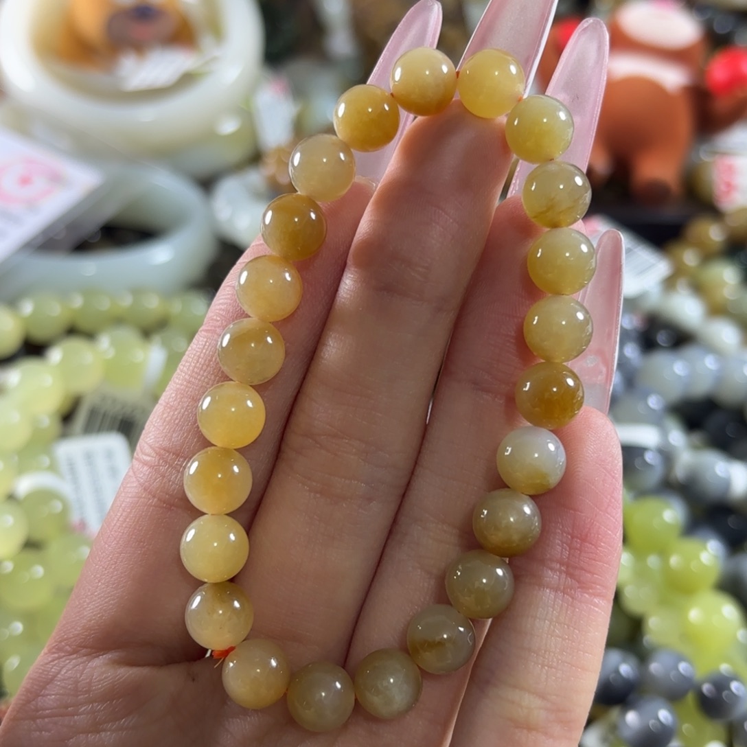 和田玉未镶嵌手链108