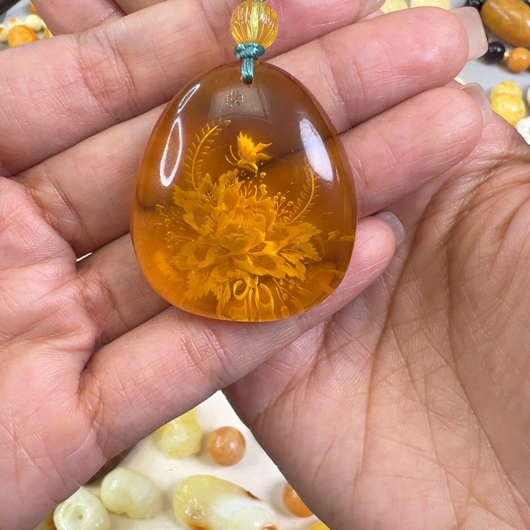 蜜蜡颈饰未镶嵌蜜蜡