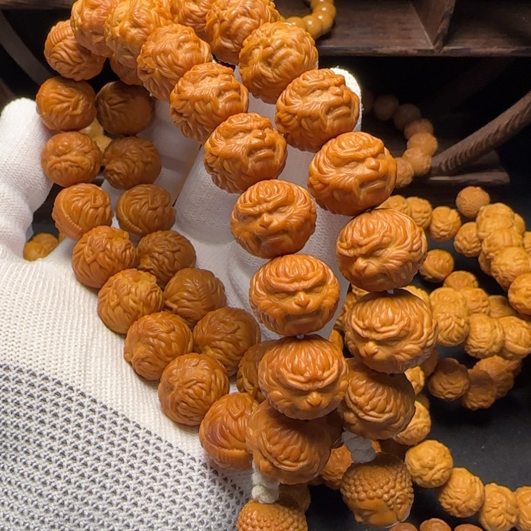 开***！猴头核桃吊坠猴头