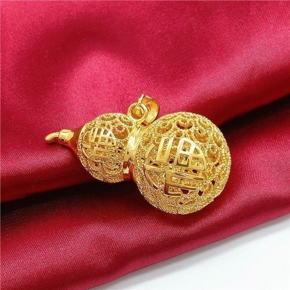   【S.】玲珑有质手工掐丝万法笼葫芦吊坠【SCD48】