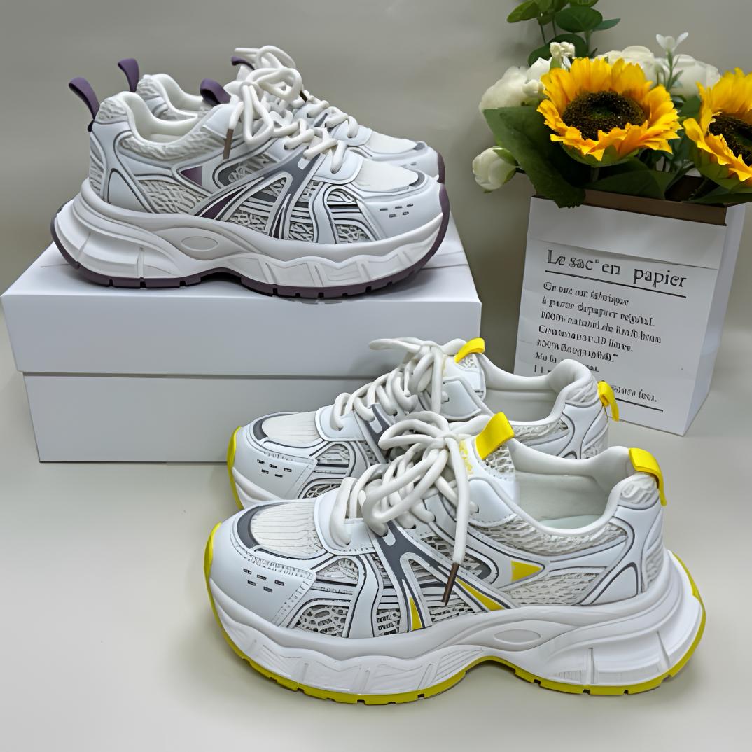 C1-2夏季新款透气百搭撞色老爹鞋女鞋时尚休闲运动轻便跑步学生女