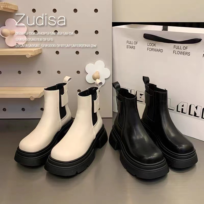 网红爆款欧洲站增高马丁靴8016