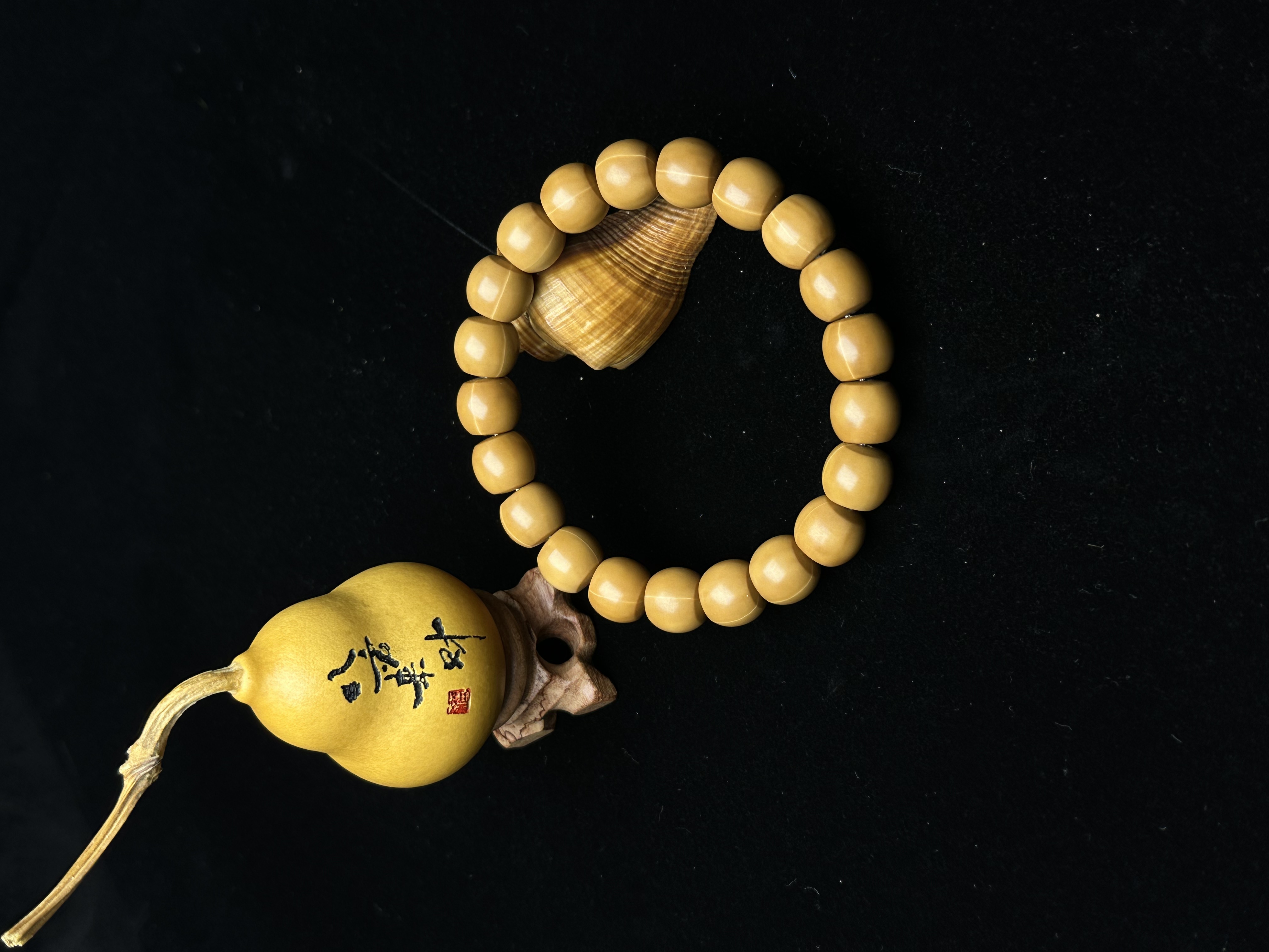 九色猴头手串—11.5【大直切】（全品）