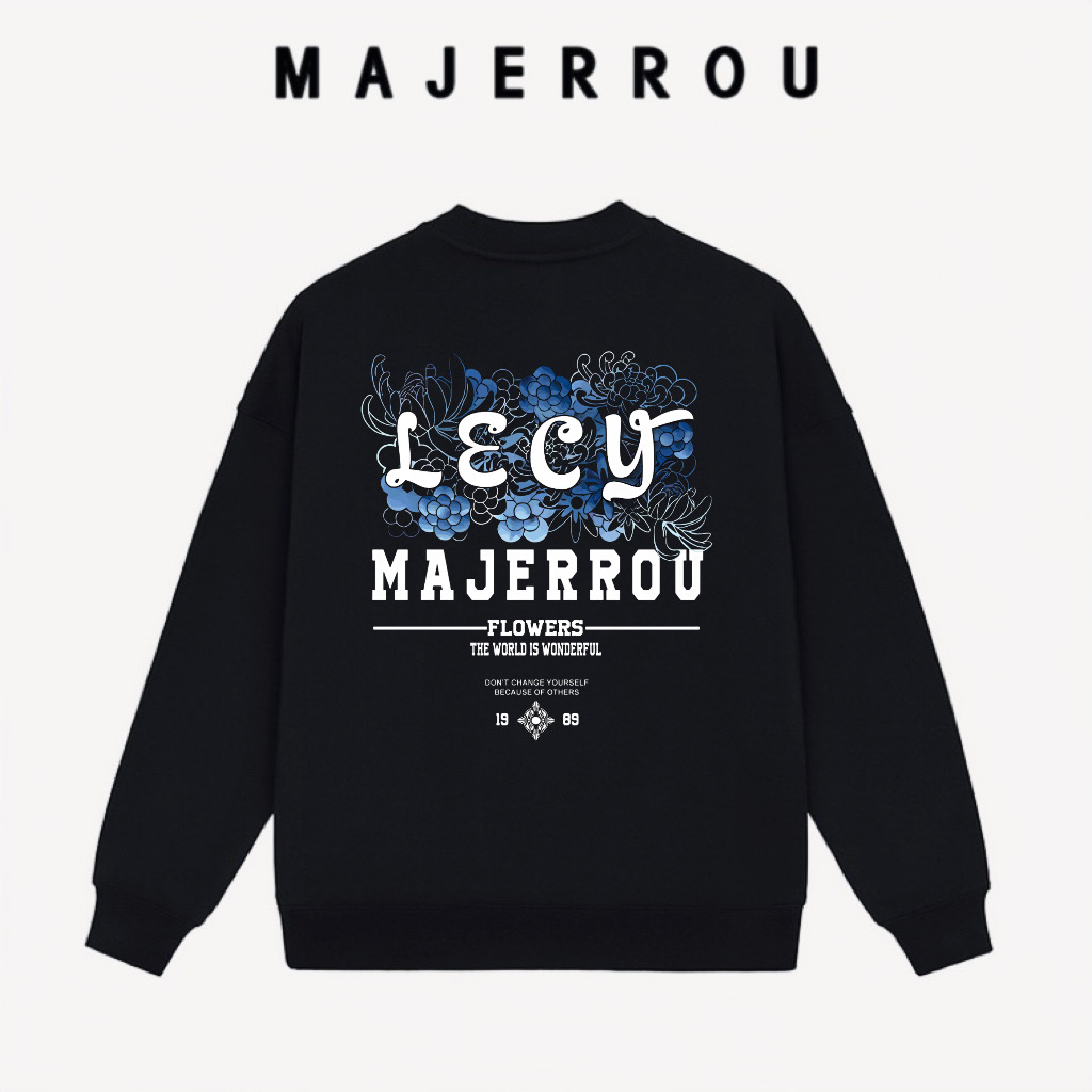 【18号链接】曼珠沙华卫衣百搭高档欧美圆领休闲男士新款好长袖