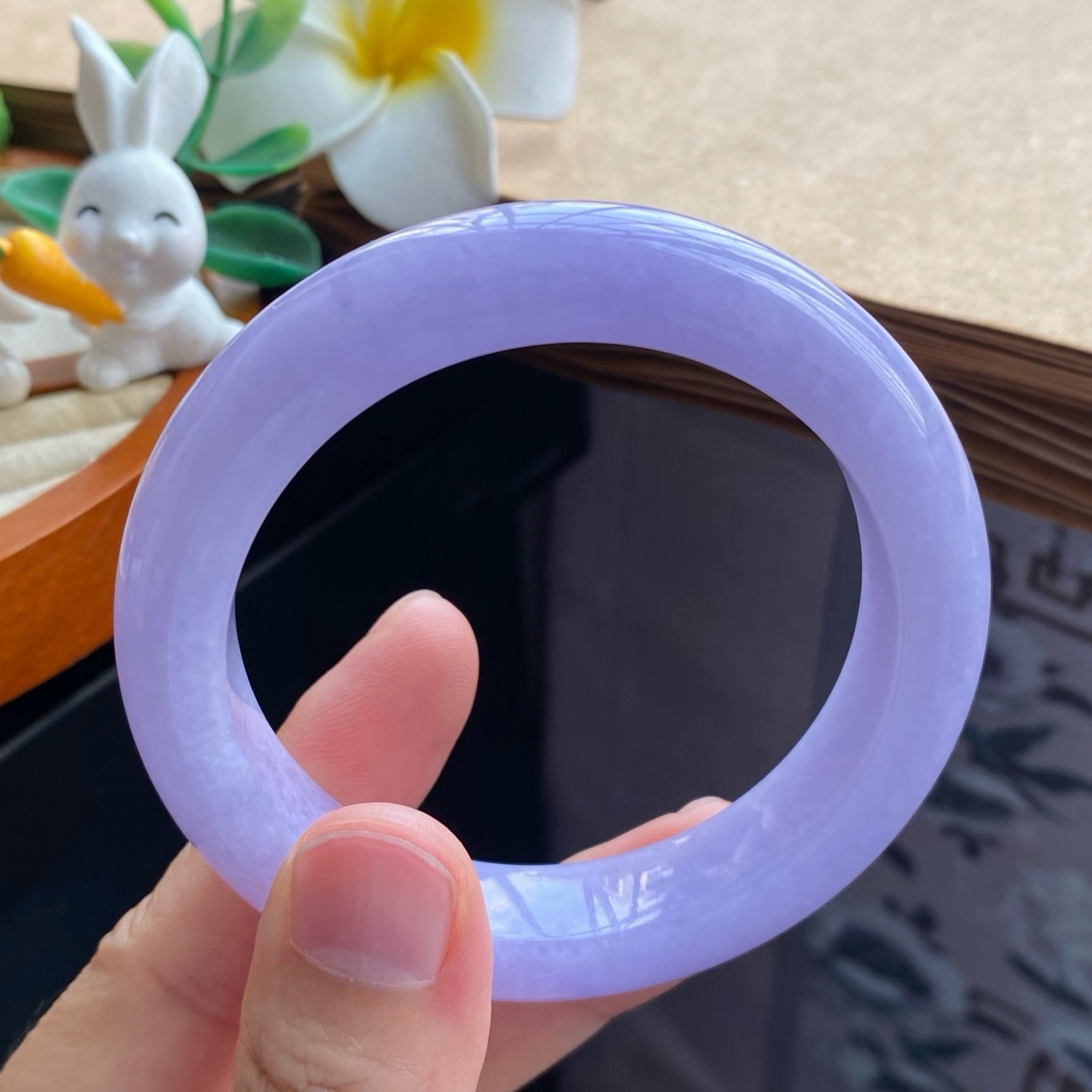 02.10批高货正圈紫罗兰495号54.5-12.5-9.4满紫色的浪漫天然翡翠