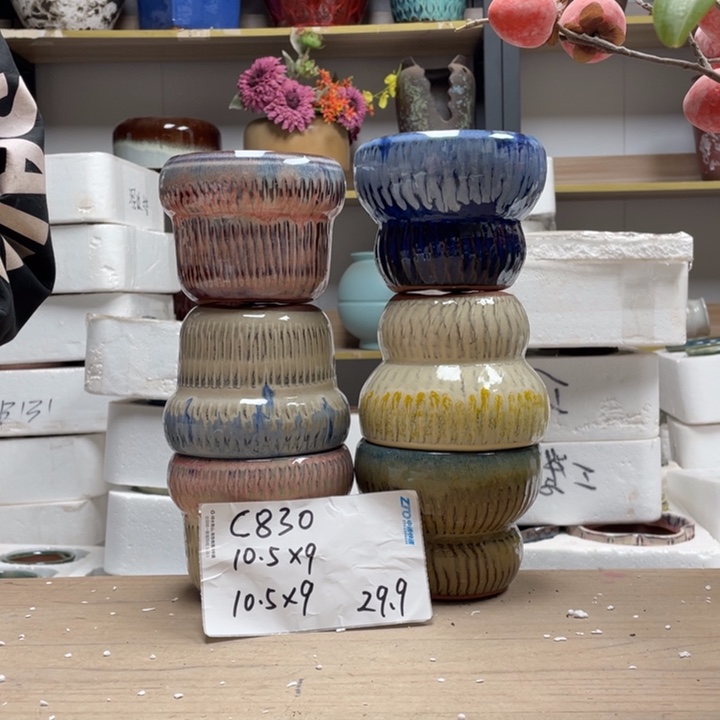 粗陶多肉花盆微瑕830