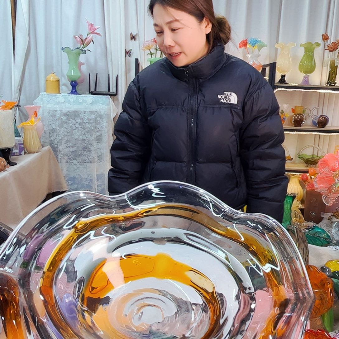 @****果盘不完美家悦琉璃工艺品