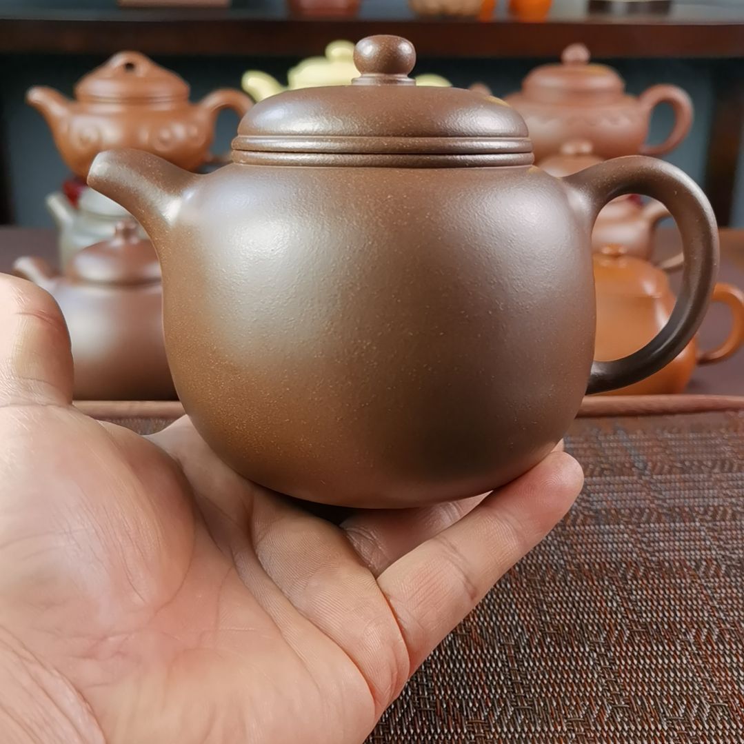 紫砂茶壶老紫泥匏尊550CC