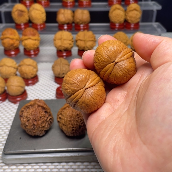 文玩核桃把件18仙鹤顶