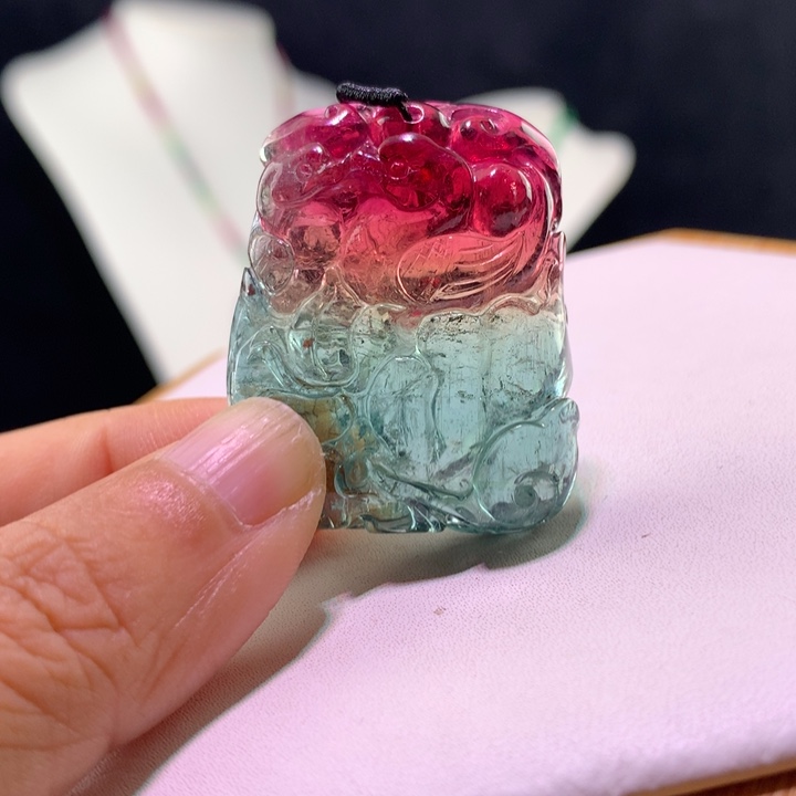 双色碧玺手链未镶嵌