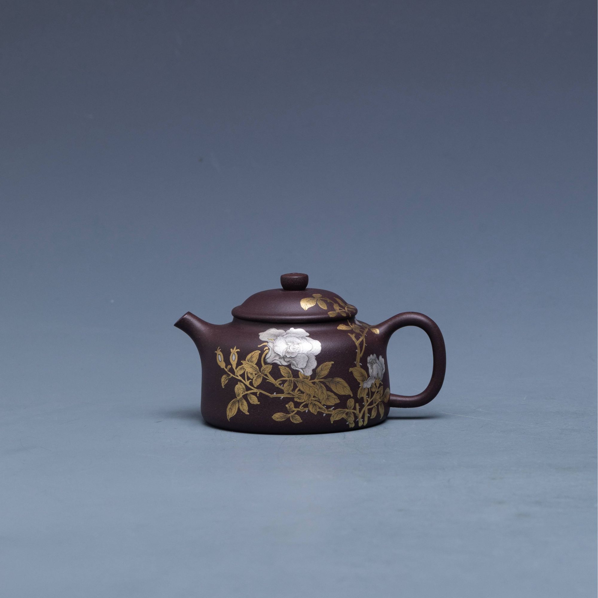 五堂经典 禅钟月季壶 紫泥 100cc