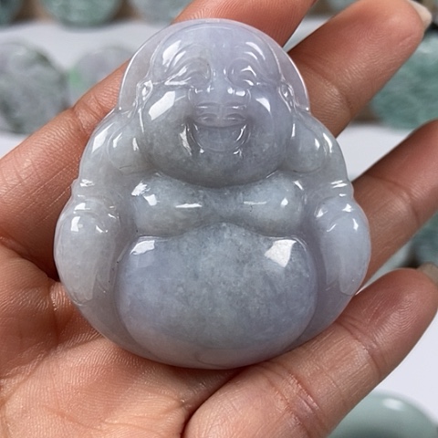 翡翠颈饰未镶嵌大佛福利有工具痕福利