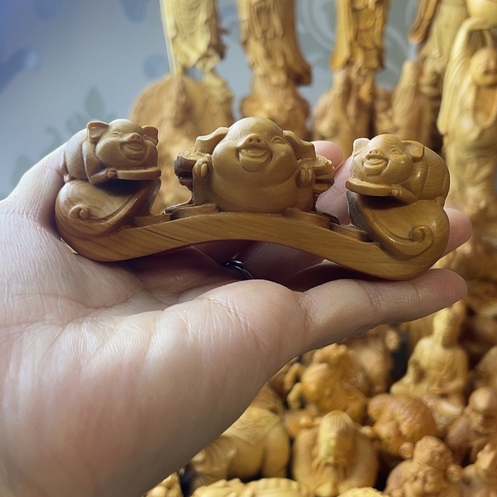 柏木（崖柏）崖柏小猪如意