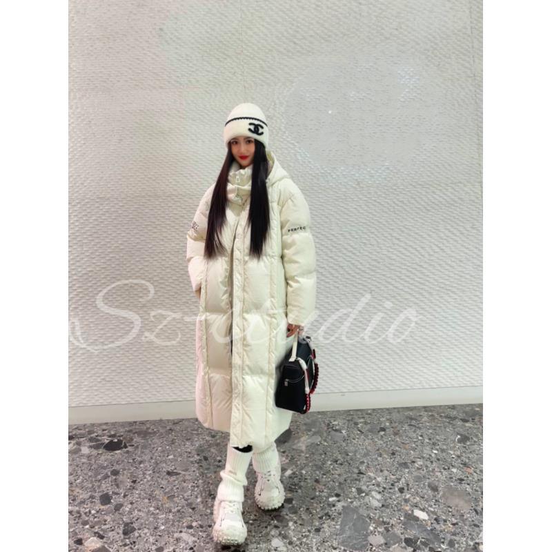 SHIZICQ【解构主义】2025冬季韩版洋气过膝加厚宽松时尚长款羽绒服