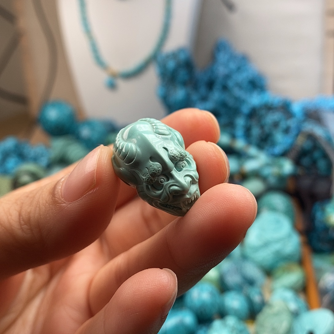 绿松石未镶嵌珠宝半成品