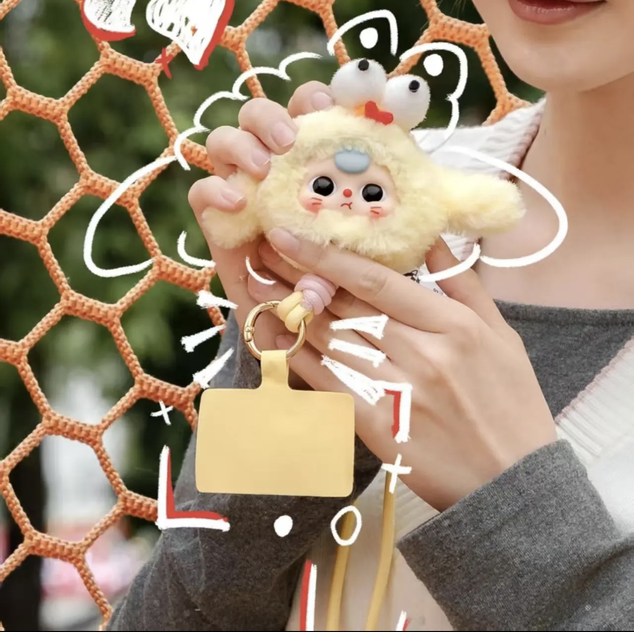 手机挂绳毛绒潮玩盲盒周边公仔可爱礼物