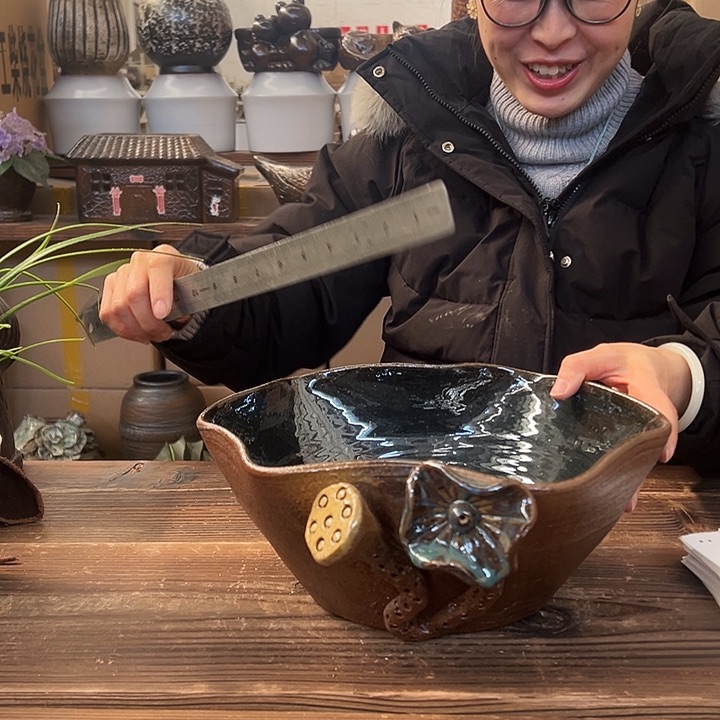 紫砂花盆无孔30888888888888