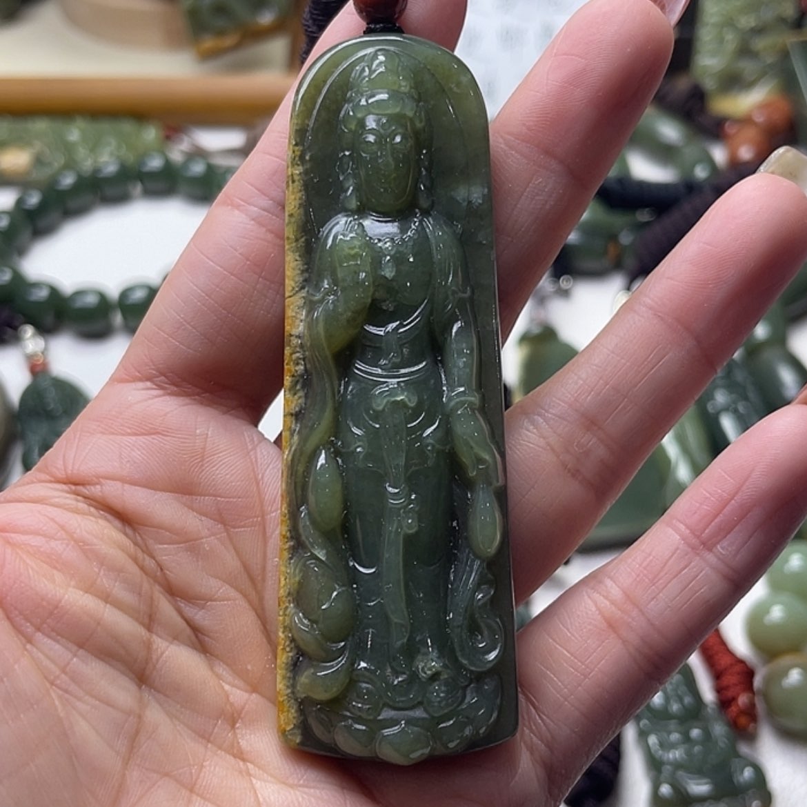 【闪购商品】和田玉挂件未镶嵌小*兜