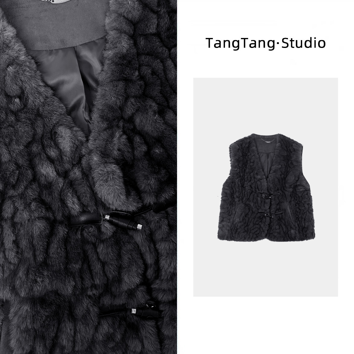 【冰冰微胖定制】羊毛马甲百搭时尚气质休闲马甲-2512909