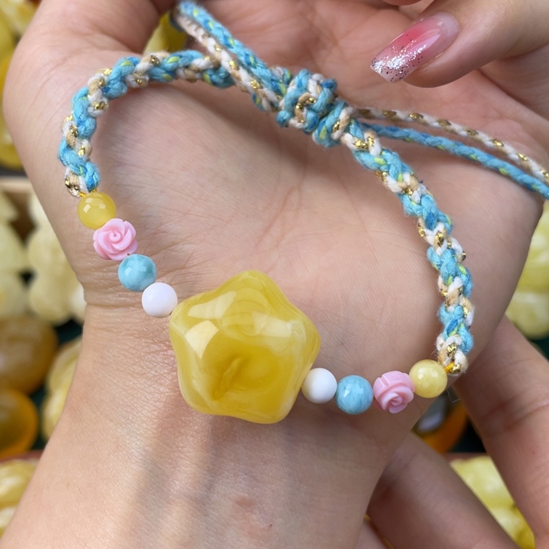 琥珀裸石未镶嵌蜜蜡