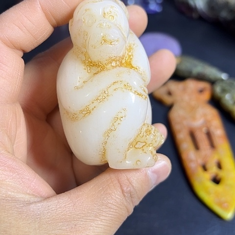 白玉菩提把件一个一个