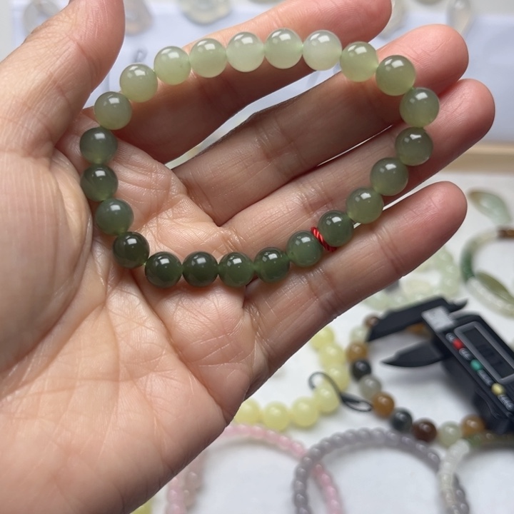 和田玉未镶嵌手链