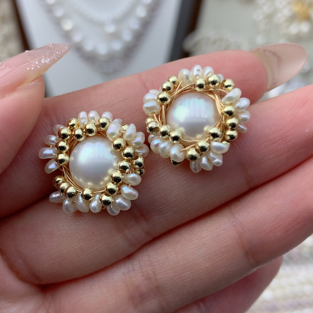 合金颈饰淡水珍珠