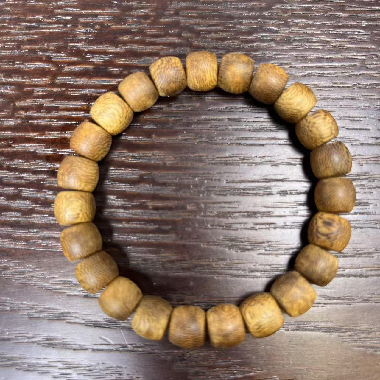 沉香【奇楠沉香】直切单圈乌身圆叶奇楠沉香8-9mm左右结油好