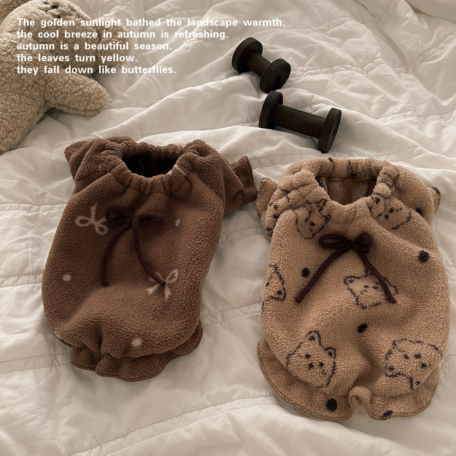 宠物冬款保暖花边卫衣