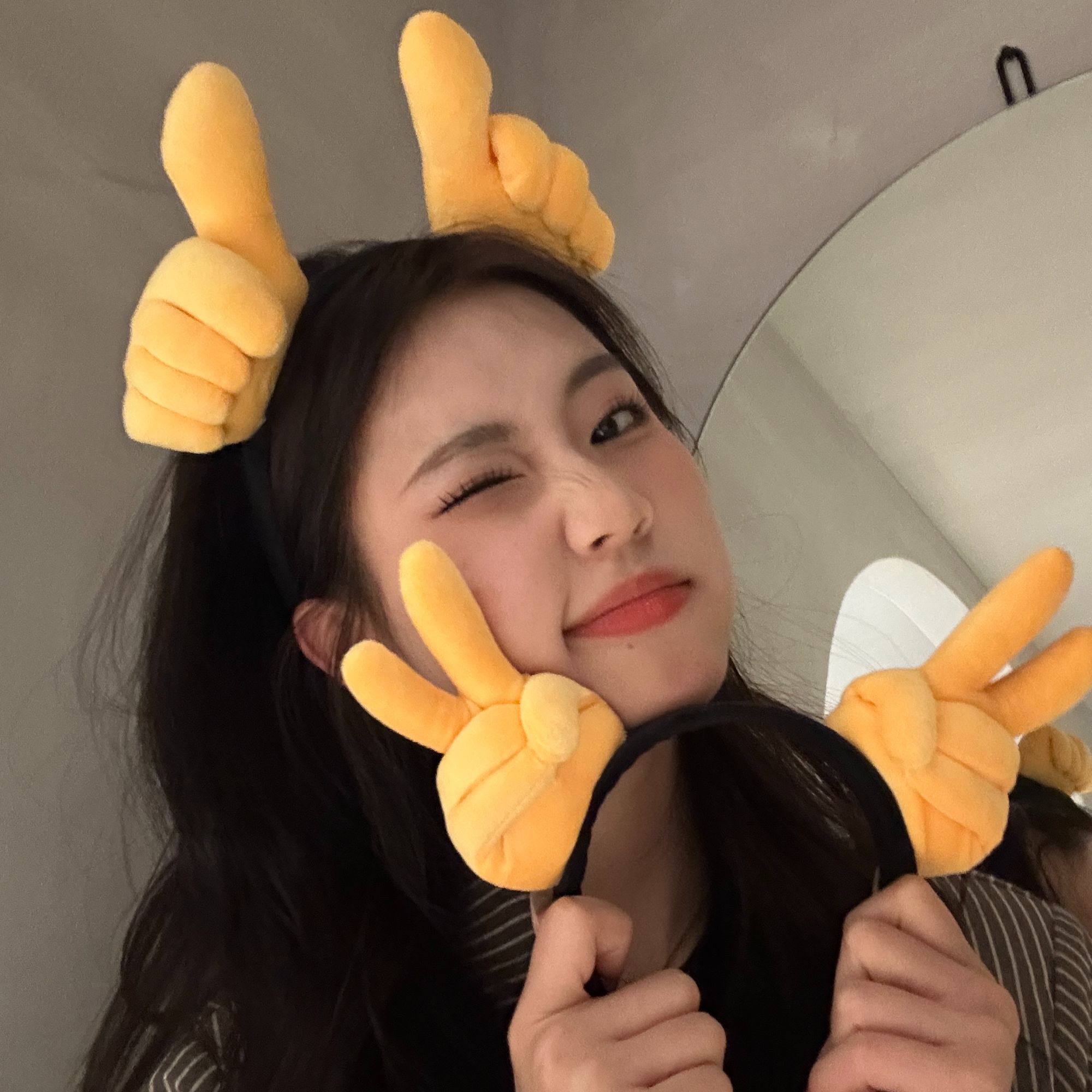 趣味搞笑创意可爱发箍网红小众气质百搭少女时尚简约毛绒秋冬