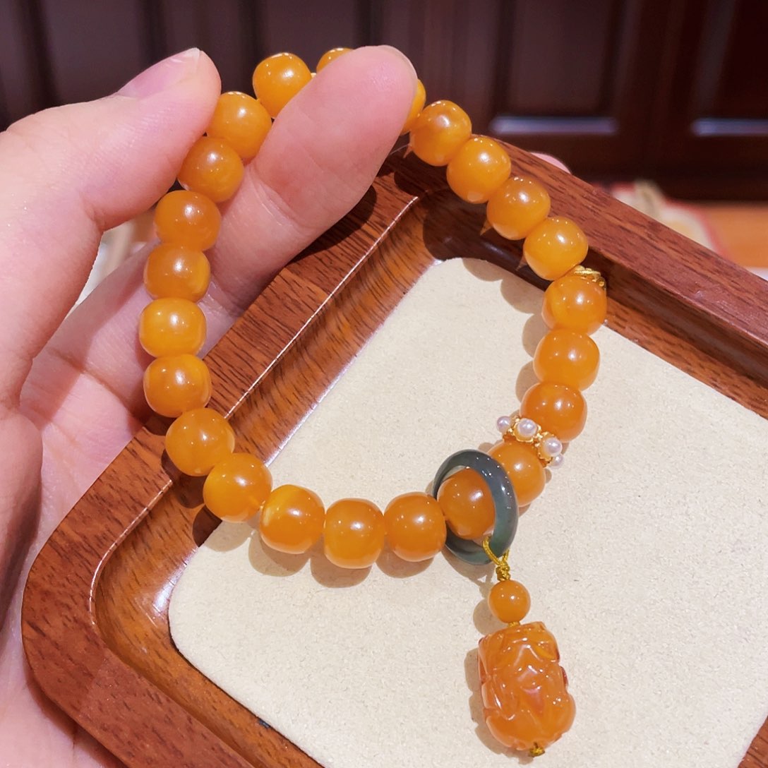 蜜蜡手链未镶嵌手串