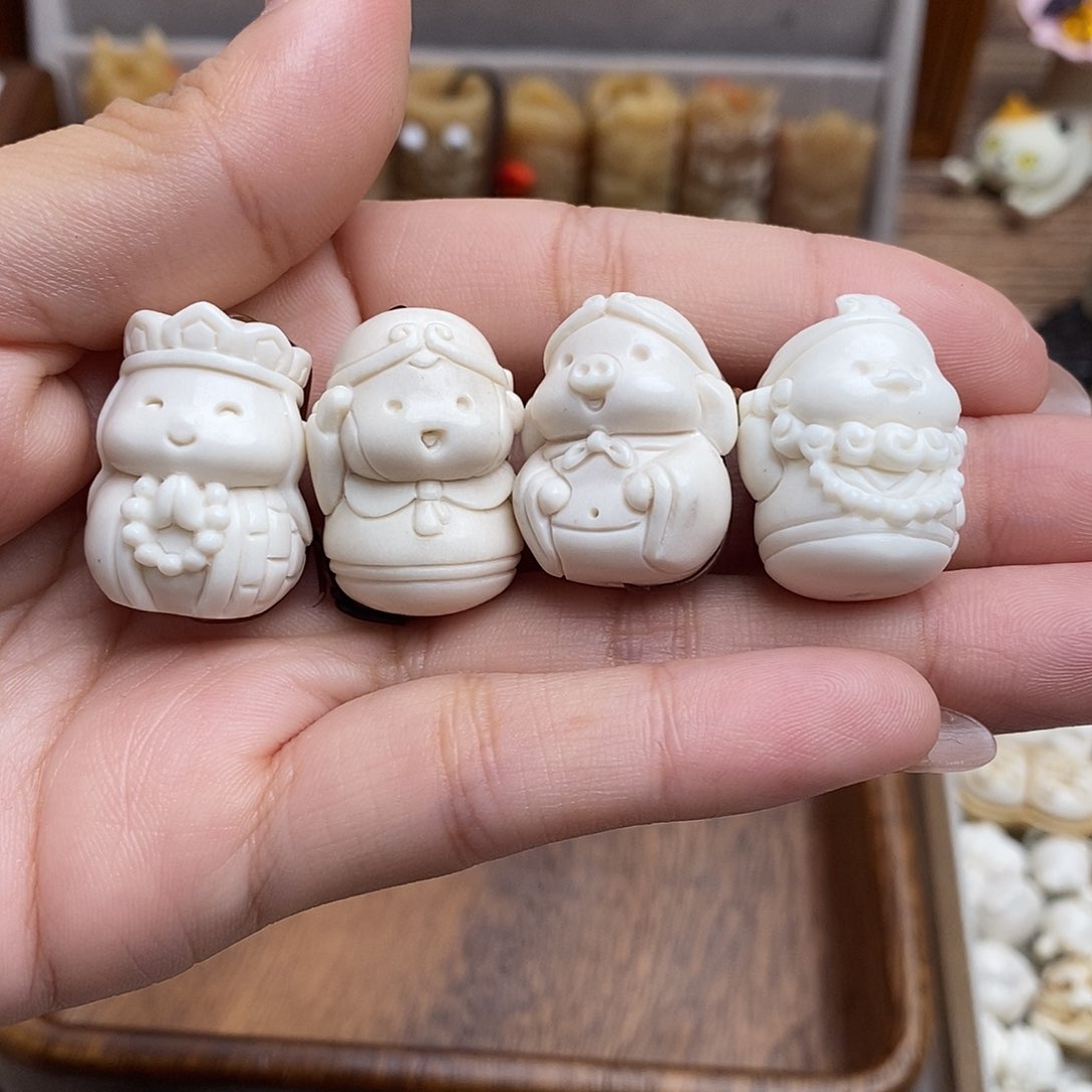 鹿骨把件c5唐僧四人不退换