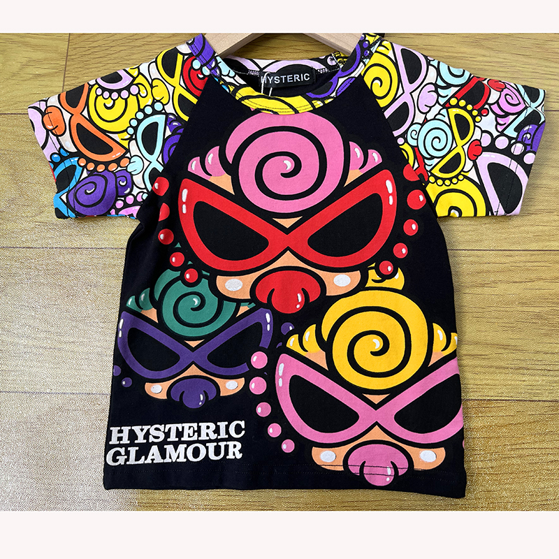 潮牌棉质儿童短袖T恤615