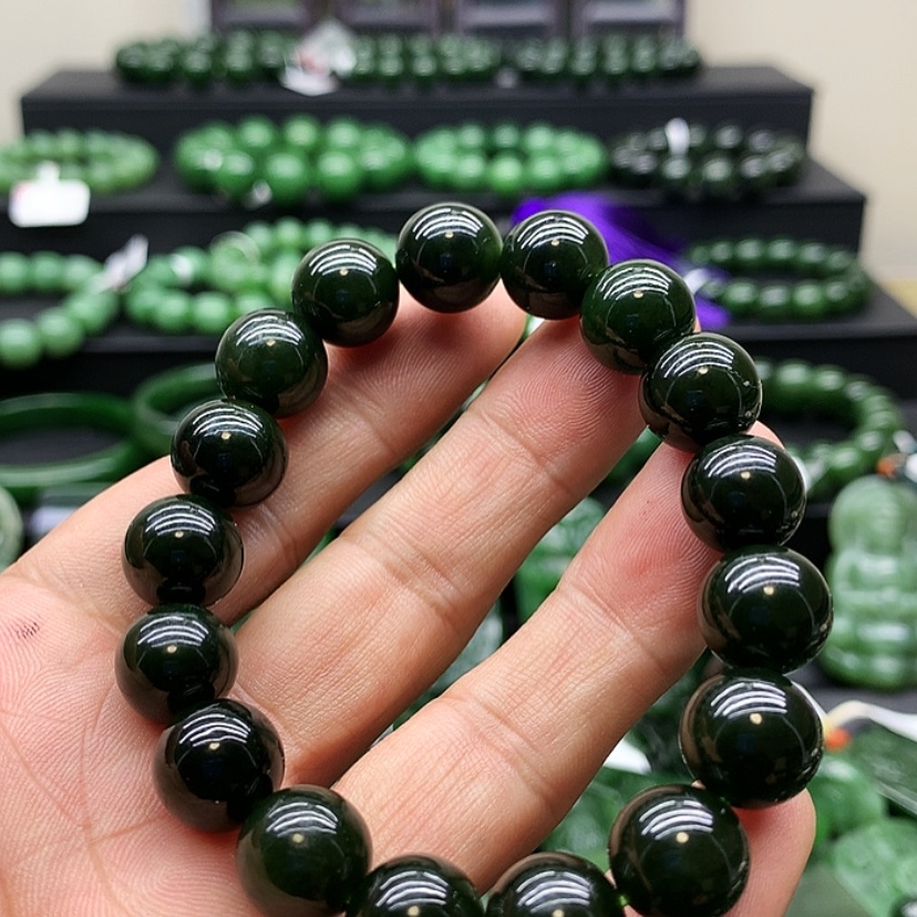 【闪购商品】和田玉（碧玉）手链未镶嵌