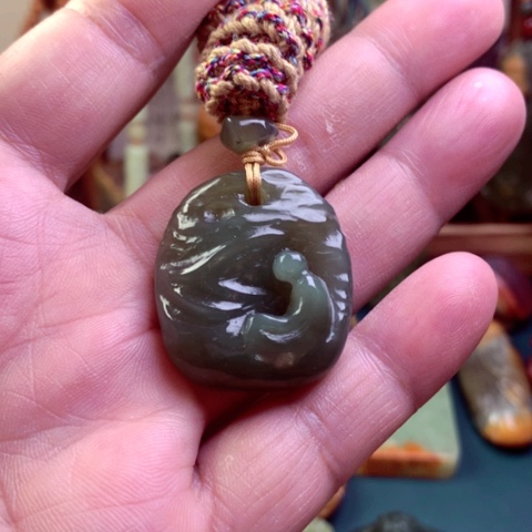 和田玉颈饰未镶嵌