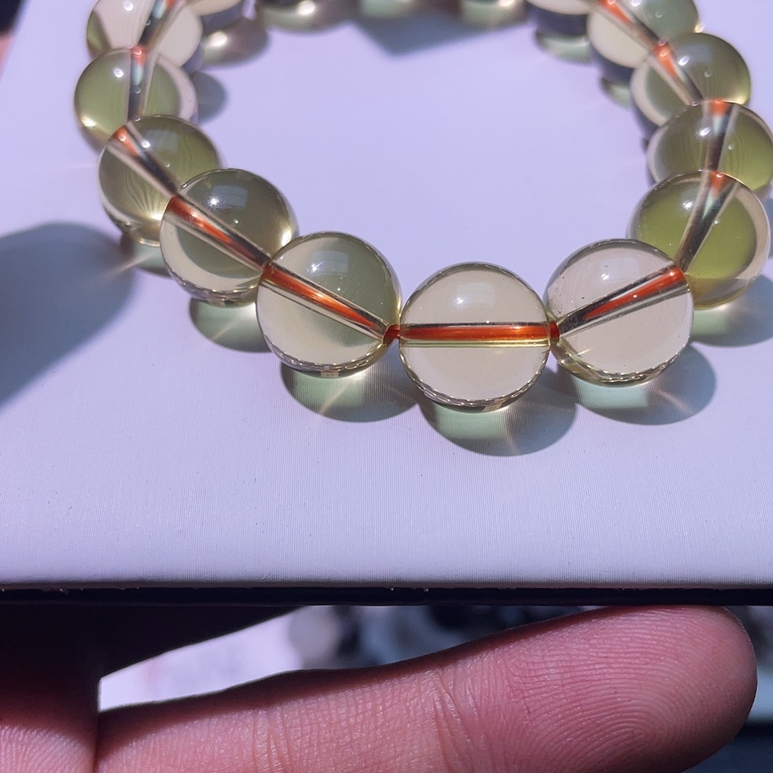 水晶手链未镶嵌黄水晶