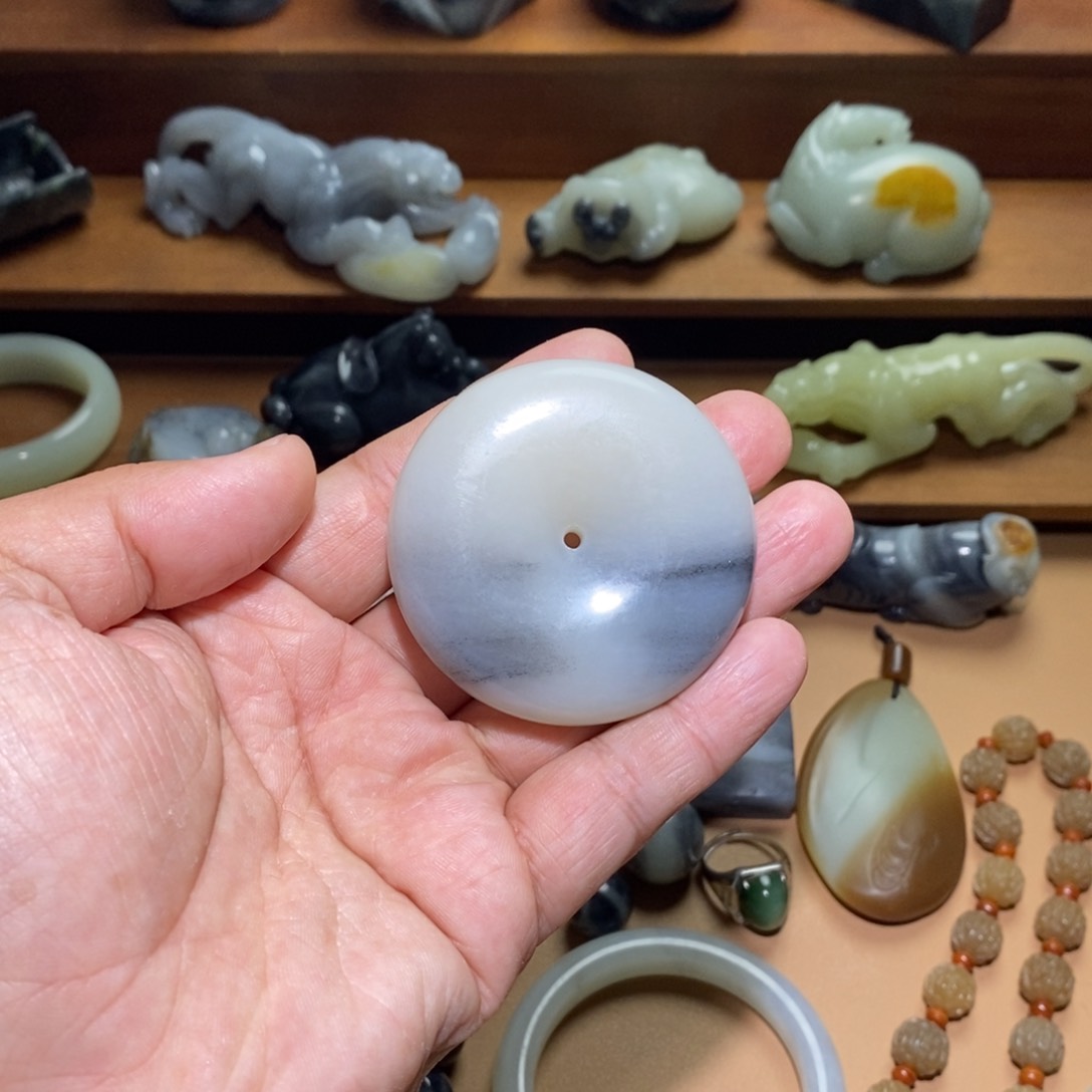 未镶嵌和田玉把件濠**鱼