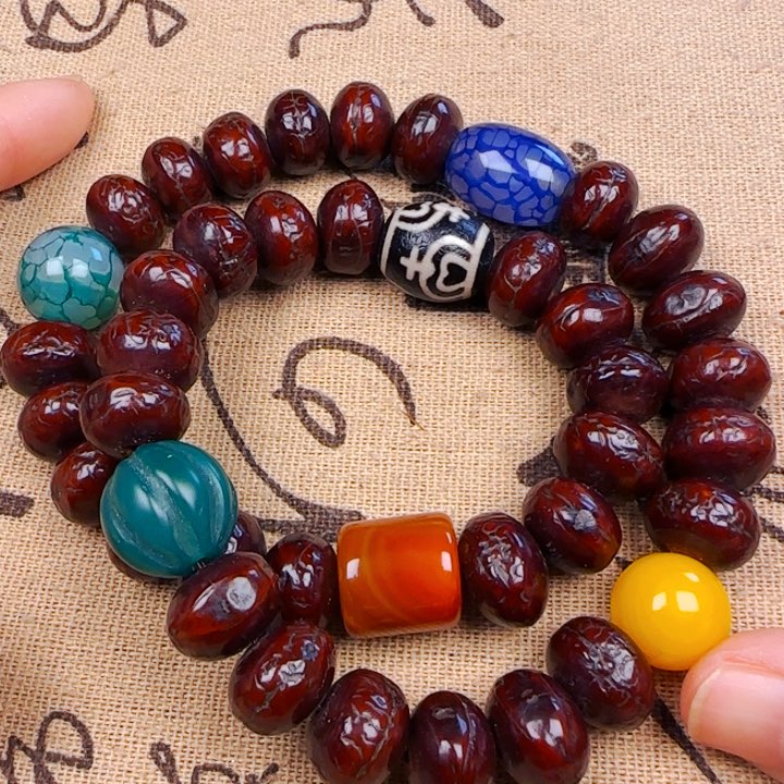 凤眼菩提吊坠双圈