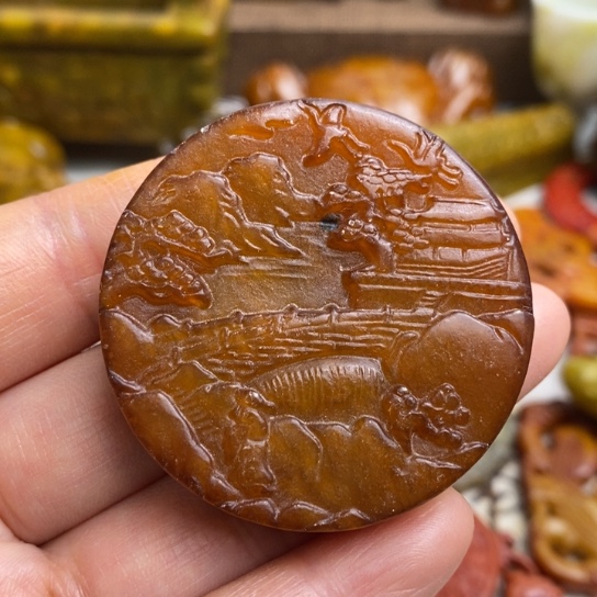 蛇纹石玉足铂镶嵌颈饰124