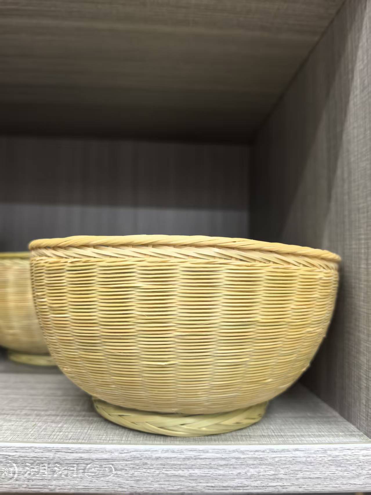 竹编直径18公分田园风轻奢风水果篮篮子纯手工