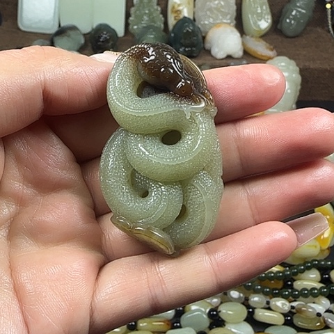 吊坠(不含链)未镶嵌和田玉