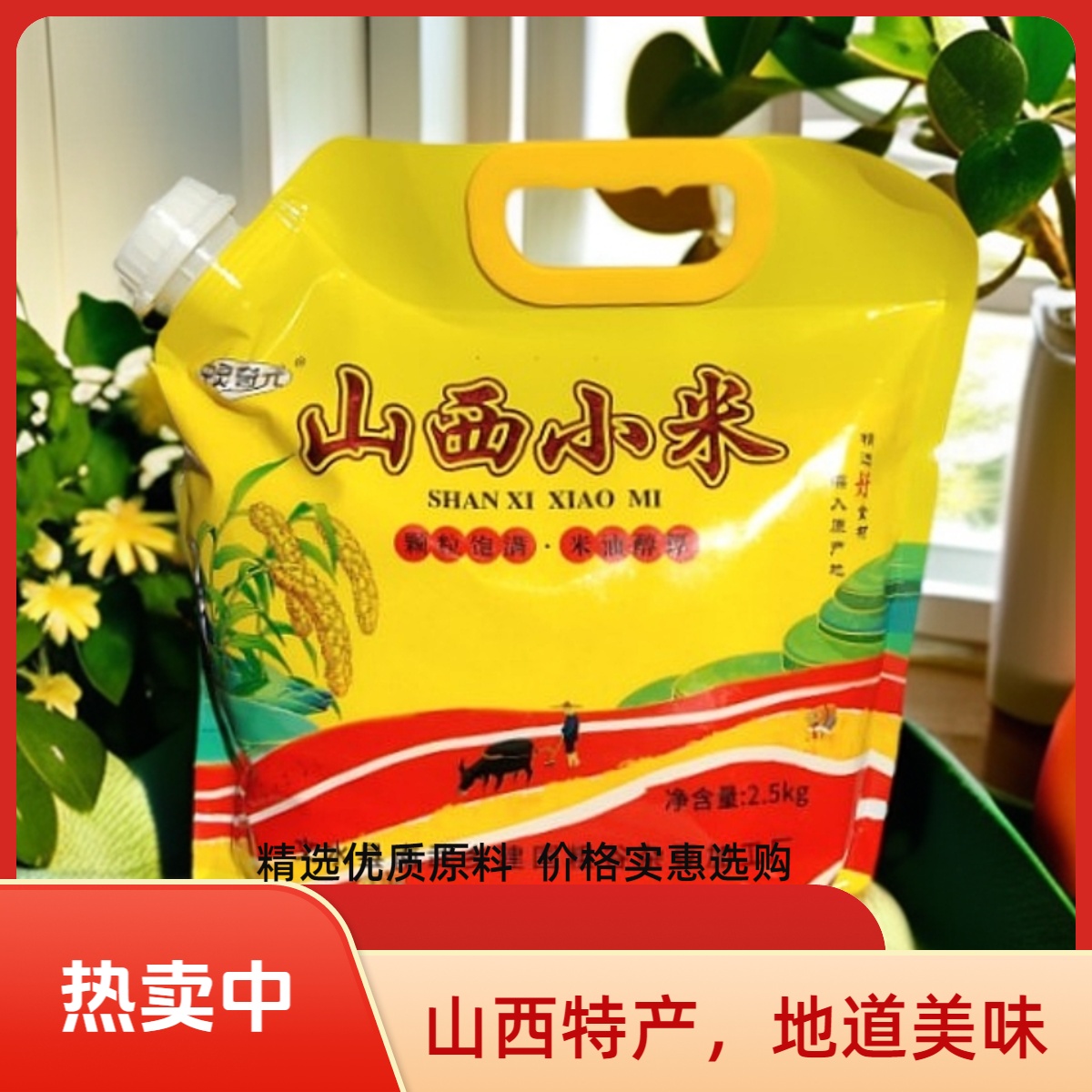【精品】山西黄小米2斤 5斤油糯黄小米当季新小米月子小米五谷杂粮